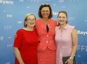 Dorothee Erpenstein, Ilse Aigner, Staatsministerin Judith Gerlach FFF-Empfang Filmfest München 2019 © Kurt Krieger