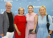 Dr. Christian Franckenstein, Dorothee Erpenstein, Staatsministerin Judith Gerlach, Iris Ostermaier FFF-Empfang Filmfest München 2019 © Kurt Krieger